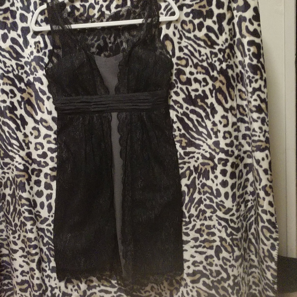 Moulinette Soeurs little black lace cocktail dress